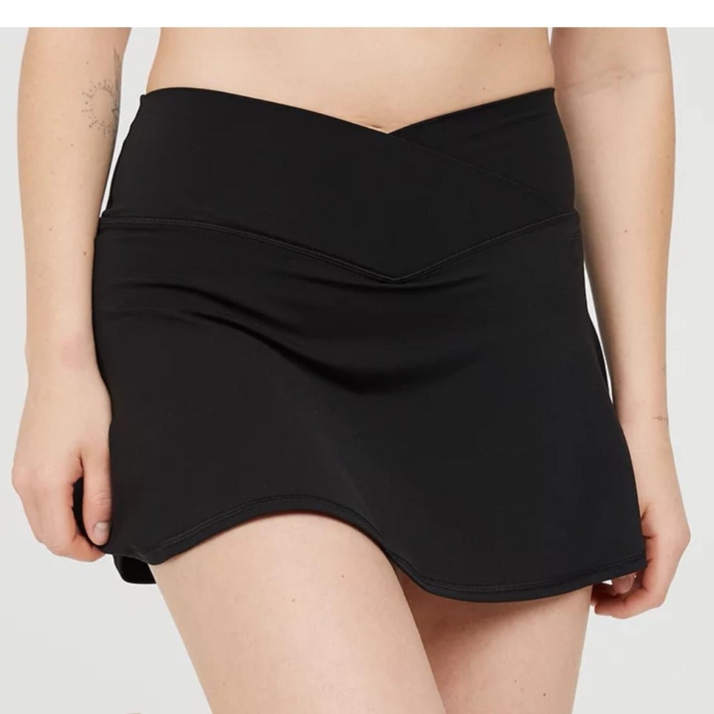 black tennis skirt with built in shorts from Aerie